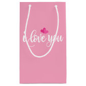 Ik hou van je Valentijn kalligrafie | Cadeautasje (Achterkant)
