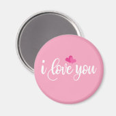 Ik hou van je Valentijn kalligrafie | Magneet (Voorkant / Achterkant)