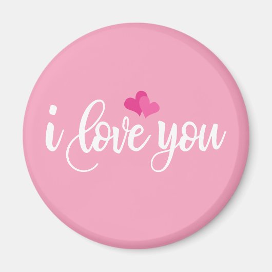 Ik hou van je Valentijn kalligrafie | Magneet (Voorkant)