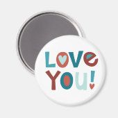 Ik hou van je Valentijn Magneet (Voorkant / Achterkant)