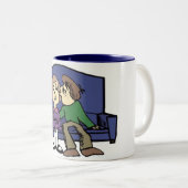 Ik hou van je Valentijn Tweekleurige Koffiemok (Voorkant rechts)