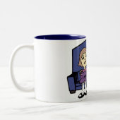 Ik hou van je Valentijn Tweekleurige Koffiemok (Links)