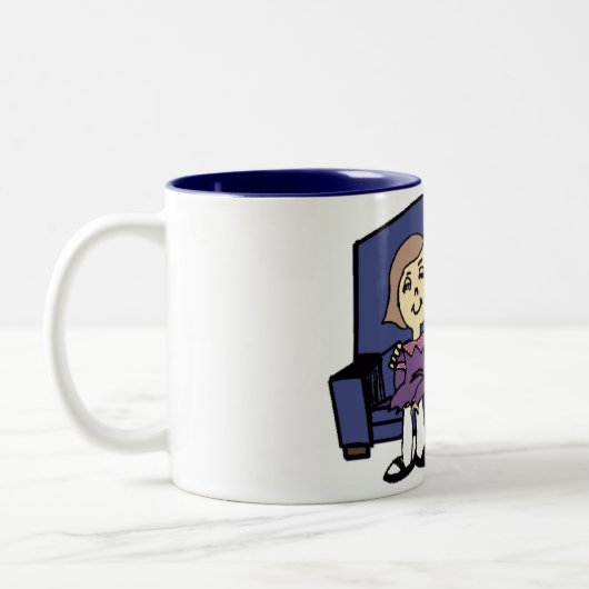 Ik hou van je Valentijn Tweekleurige Koffiemok (Links)