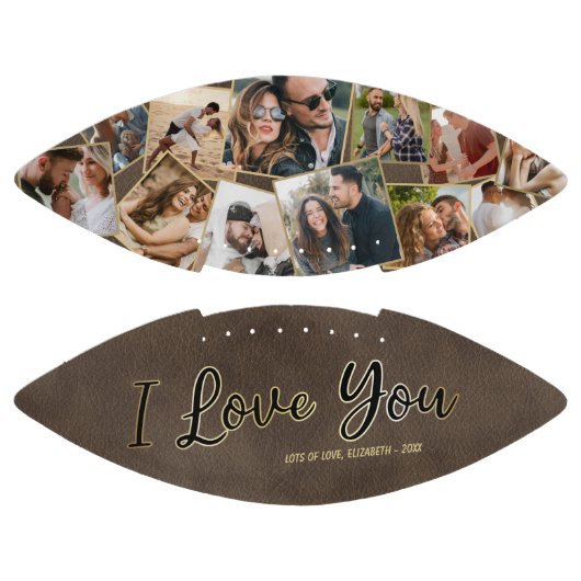 Ik hou van je Valentijns  aandenken American Football (Panelen)