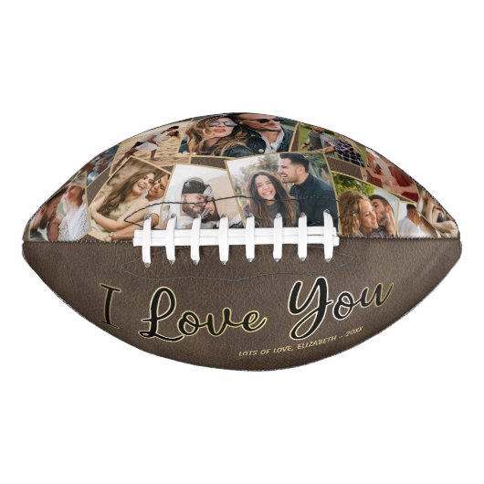 Ik hou van je Valentijns  aandenken American Football (Voorkant)