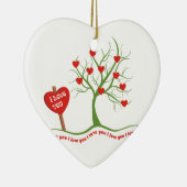 Ik hou van je Valentijn's Day custom ornament (Rechts)