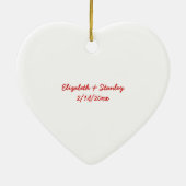 Ik hou van je Valentijn's Day custom ornament (Achterkant)