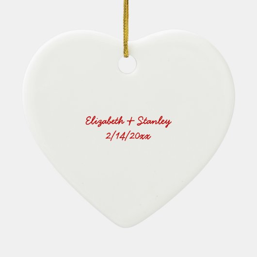 Ik hou van je Valentijn's Day custom ornament (Achterkant)