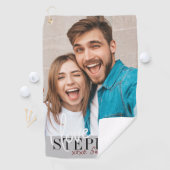 Ik hou van je Valentijnsdag foto Golfhanddoek (Insitu)