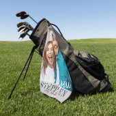 Ik hou van je Valentijnsdag foto Golfhanddoek (Groen)