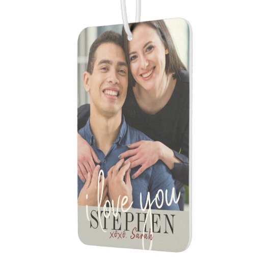 Ik hou van je Valentijnsdag foto Luchtverfrisser (Links)