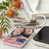 Ik hou van je Valentijnsdag foto Sleutelhanger (Voorkant Rechts)