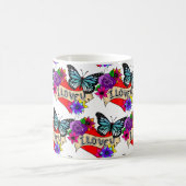 Ik hou van je | Valentijnsdag Hart en Roos Koffiemok (Center)