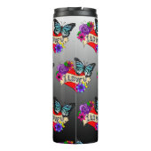 Ik hou van je | Valentijnsdag Hart en Roos Thermosbeker (Achterkant)