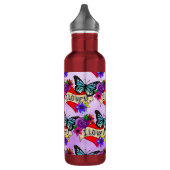 Ik hou van je | Valentijnsdag Hart en Roos Waterfles (Links)