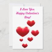 Ik hou van je Valentijnsdag kaart (Voorkant)
