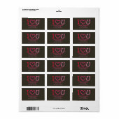 Ik hou van je... Valentijnsdag labels (Full Sheet)