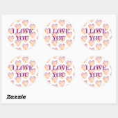Ik hou van je, Valentijnsdag Sticker (Vel)