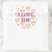 Ik hou van je, Valentijnsdag Sticker (Tas)
