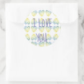 Ik hou van je, Valentijnsdag Sticker (Tas)