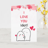 Ik hou van je Valentijnsdag wenskaart Kaart (Gele Bloem)