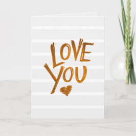 Ik hou van je! Valentijnse kaart