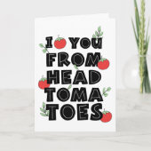 Ik hou van je van de humor van koptomaten. kaart (Voorkant)