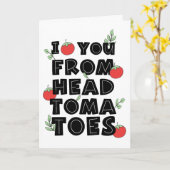 Ik hou van je van de humor van koptomaten. kaart (Gele Bloem)