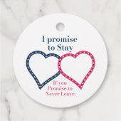 Ik hou van je van het hart. bedankjes labels (Achterkant)