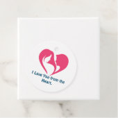 Ik hou van je van het hart. bedankjes labels (In situ)