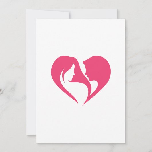 Ik hou van je van het hart. feestdagenkaart (Voorkant)