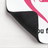 Ik hou van je van het hart muismat (Hoek)