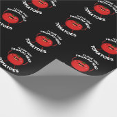 Ik hou van je van mijn hoofd Tomaten Donkere BG Cadeaupapier (Hoek)