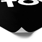 Ik hou van je van mijn hoofd Tomaten Donkere BG Poster (Hoek)