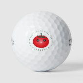 Ik hou van je van mijn hoofd tomaten grappige voed golfballen (Voorkant)