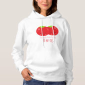 Ik hou van je van mijn hoofd tomaten hoodie (Voorkant)