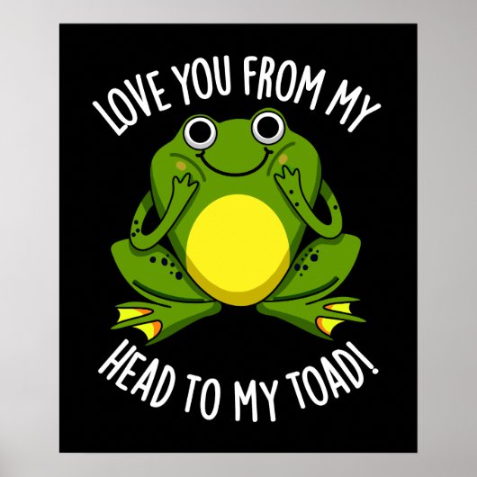Ik hou van je, van mijn hoofd tot mijn pad poster (Voorkant)