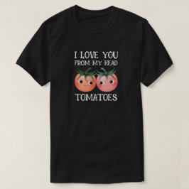 Ik hou van je van top tot teen, schattige tomaten