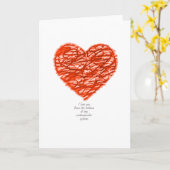 Ik hou van je vanaf de bodem van mijn cardiovascul kaart (Gele Bloem)