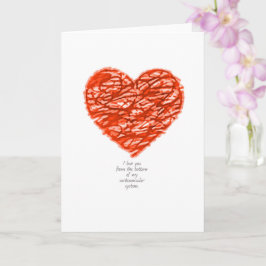 Ik hou van je vanaf de bodem van mijn cardiovascul kaart