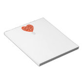 Ik hou van je vanaf de bodem van mijn cardiovascul notitieblok (Schuin)