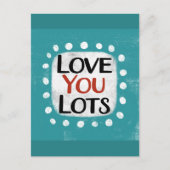 Ik hou van je, veel Briefkaart (Voorkant)