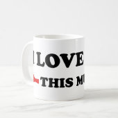 Ik hou van je veel open armen koffiemok (Voorkant links)