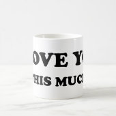 Ik hou van je veel open armen koffiemok (Center)
