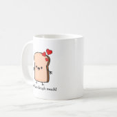 Ik hou van je, veel toast brood koffiemok (Voorkant links)