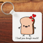 Ik hou van je, veel toast brood sleutelhanger (Voorkant)