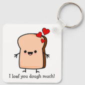 Ik hou van je, veel toast brood sleutelhanger (Achterkant)