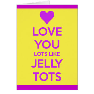 Ik hou van je veel van jelly tots grappige romanti