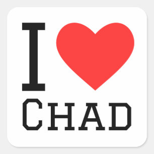 Ik hou van je vierkante sticker