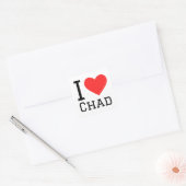 Ik hou van je vierkante sticker (Envelop)